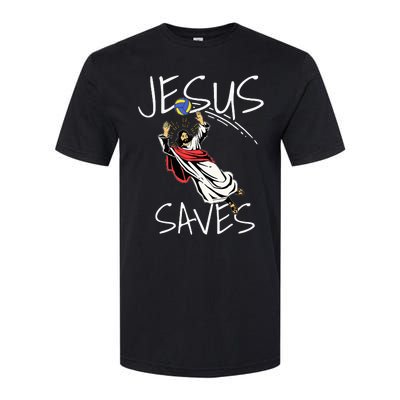 Jesus Saves Volleyball Gift Volleyball Team Softstyle® CVC T-Shirt