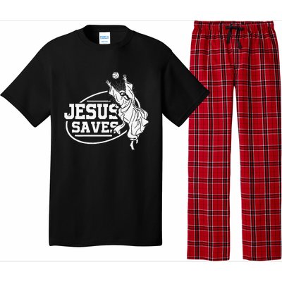 Jesus Saves Volleyball Gift Girls Pajama Set