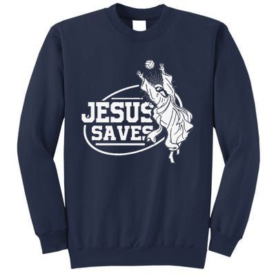 Jesus Saves Volleyball Gift Girls Sweatshirt