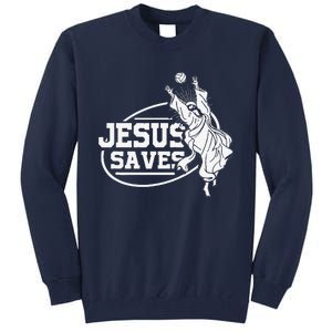 Jesus Saves Volleyball Gift Girls Tall Sweatshirt