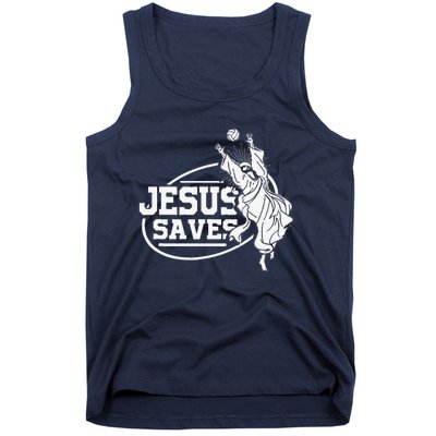 Jesus Saves Volleyball Gift Girls Tank Top