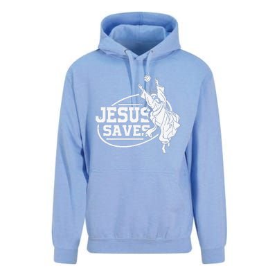 Jesus Saves Volleyball Gift Girls Unisex Surf Hoodie