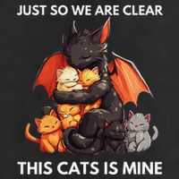Just So We Are Clear This Cats Is Mine Lover Cat Dragon .Png Adult Drive Performance Visor