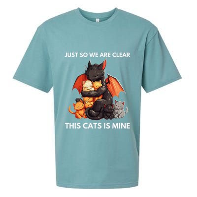 Just So We Are Clear This Cats Is Mine Lover Cat Dragon .Png Sueded Cloud Jersey T-Shirt