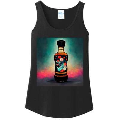 Japanese Sakura Whiskey Bottle Ladies Essential Tank