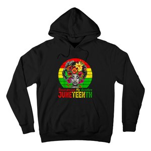 Juneteenth Shirts Women Remembering My Ancestors Black Women Hoodie