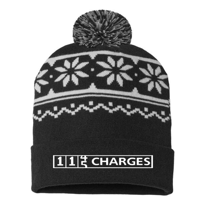 Jordan Small Wearing 1145 Charges USA-Made Snowflake Beanie