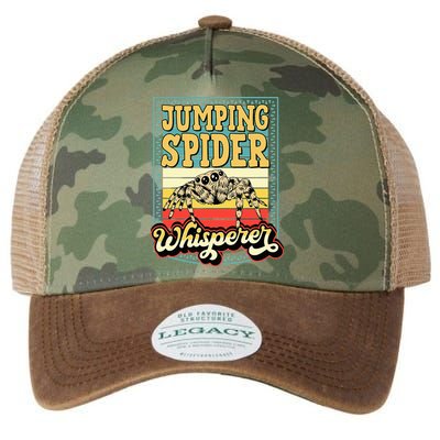 Jumping Spider Whisperer Funny Pet Jumping Spider Meme Legacy Tie Dye Trucker Hat