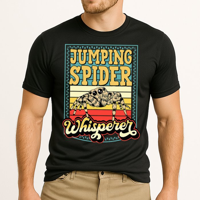 Jumping Spider Whisperer Funny Pet Jumping Spider Meme Cooling Performance Crew T-Shirt