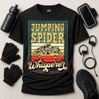 Jumping Spider Whisperer Funny Pet Jumping Spider Meme Cooling Performance Crew T-Shirt