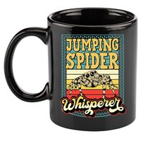 Jumping Spider Whisperer Funny Pet Jumping Spider Meme 11oz C Handle Ceramic Mug