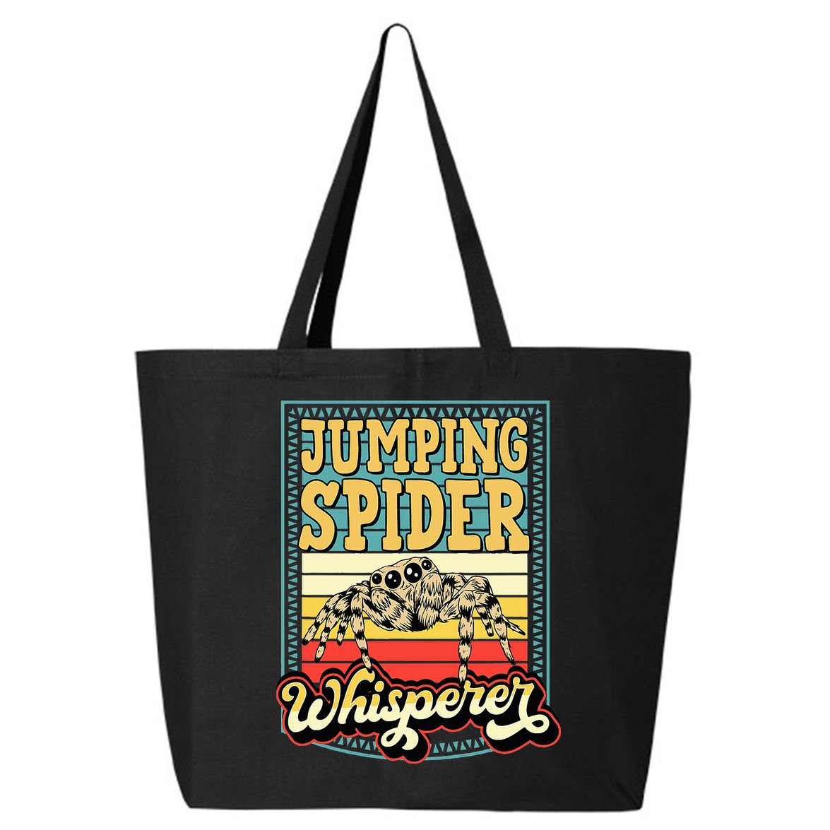 Jumping Spider Whisperer Funny Pet Jumping Spider Meme 25L Jumbo Tote