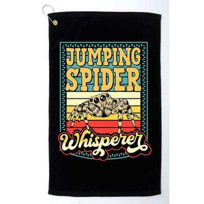 Jumping Spider Whisperer Funny Pet Jumping Spider Meme Golf Towel