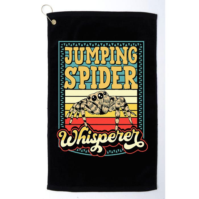 Jumping Spider Whisperer Funny Pet Jumping Spider Meme Golf Towel