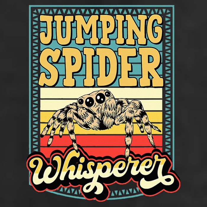 Jumping Spider Whisperer Funny Pet Jumping Spider Meme Golf Towel