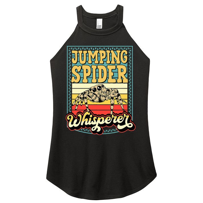 Jumping Spider Whisperer Funny Pet Jumping Spider Meme Women's Perfect Tri Rocker Tank