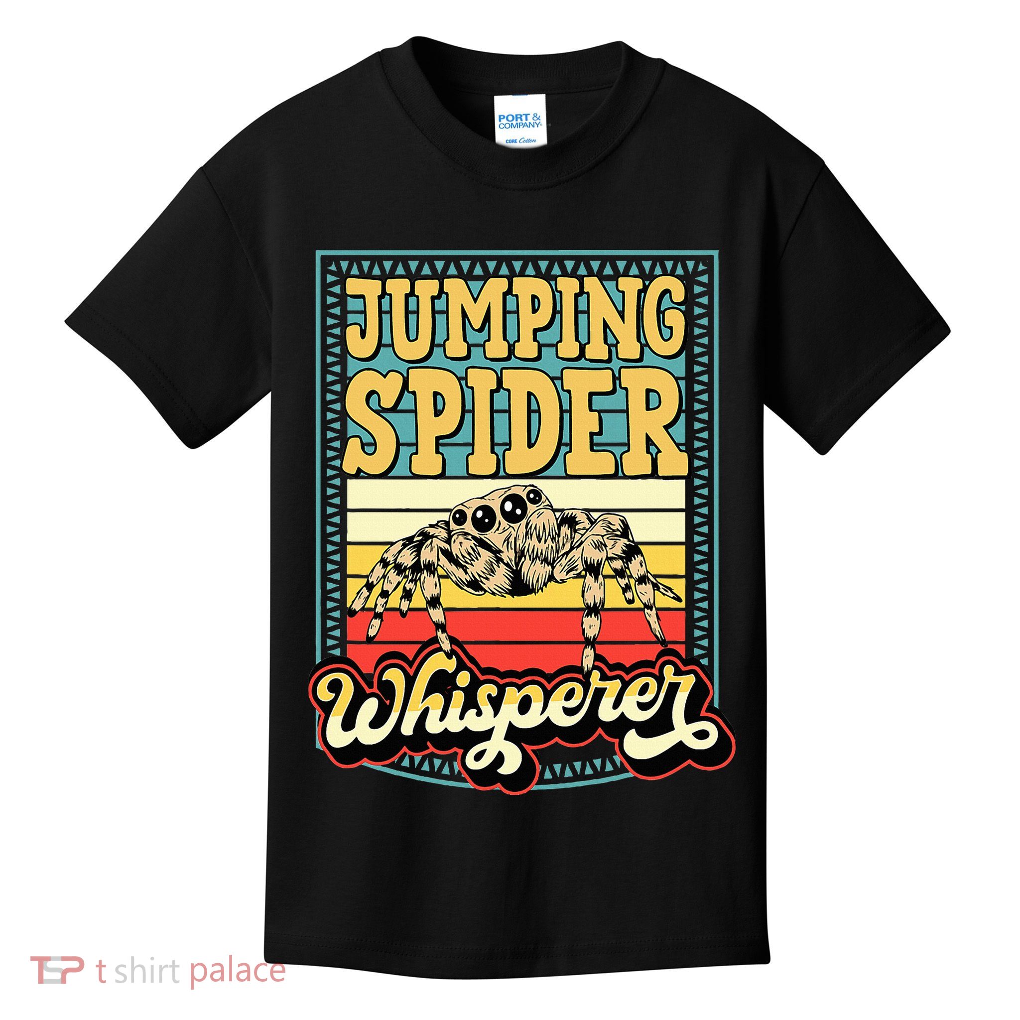Jumping Spider Whisperer Funny Pet Jumping Spider Meme Kids T-Shirt