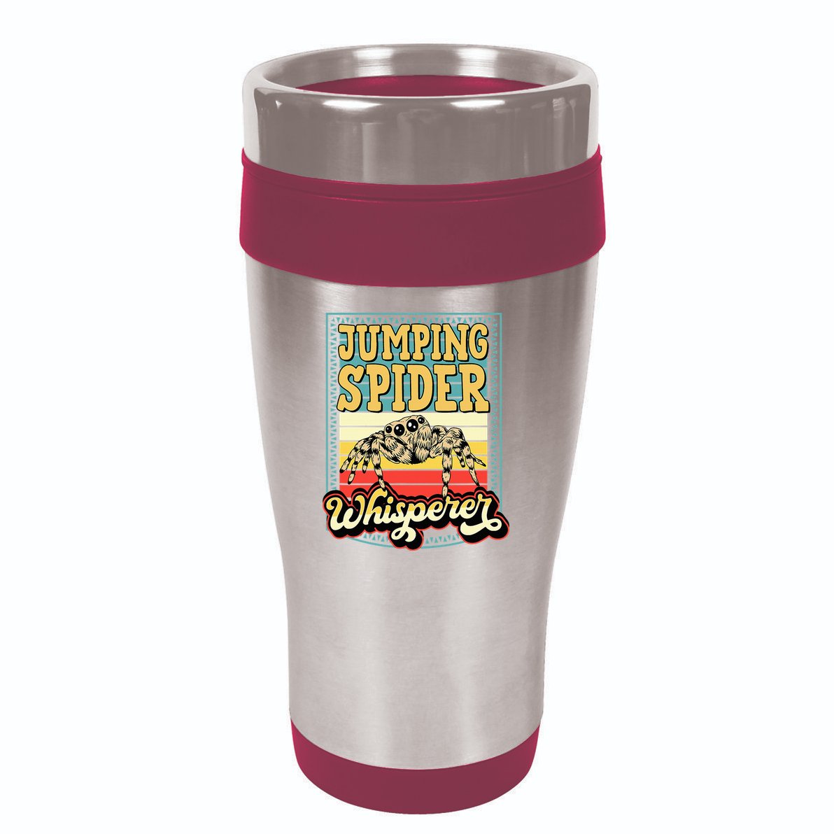 Jumping Spider Whisperer Funny Pet Jumping Spider Meme 16oz Travel Tumbler