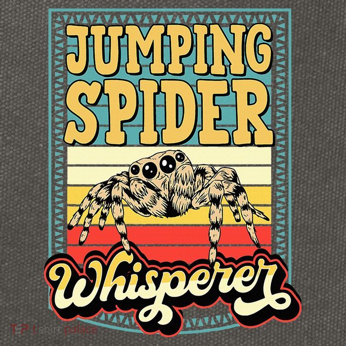 Jumping Spider Whisperer Funny Pet Jumping Spider Meme Cotton Canvas Backpack