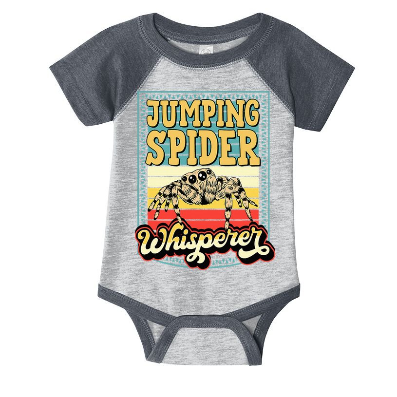 Jumping Spider Whisperer Funny Pet Jumping Spider Meme Infant Baby Jersey Bodysuit