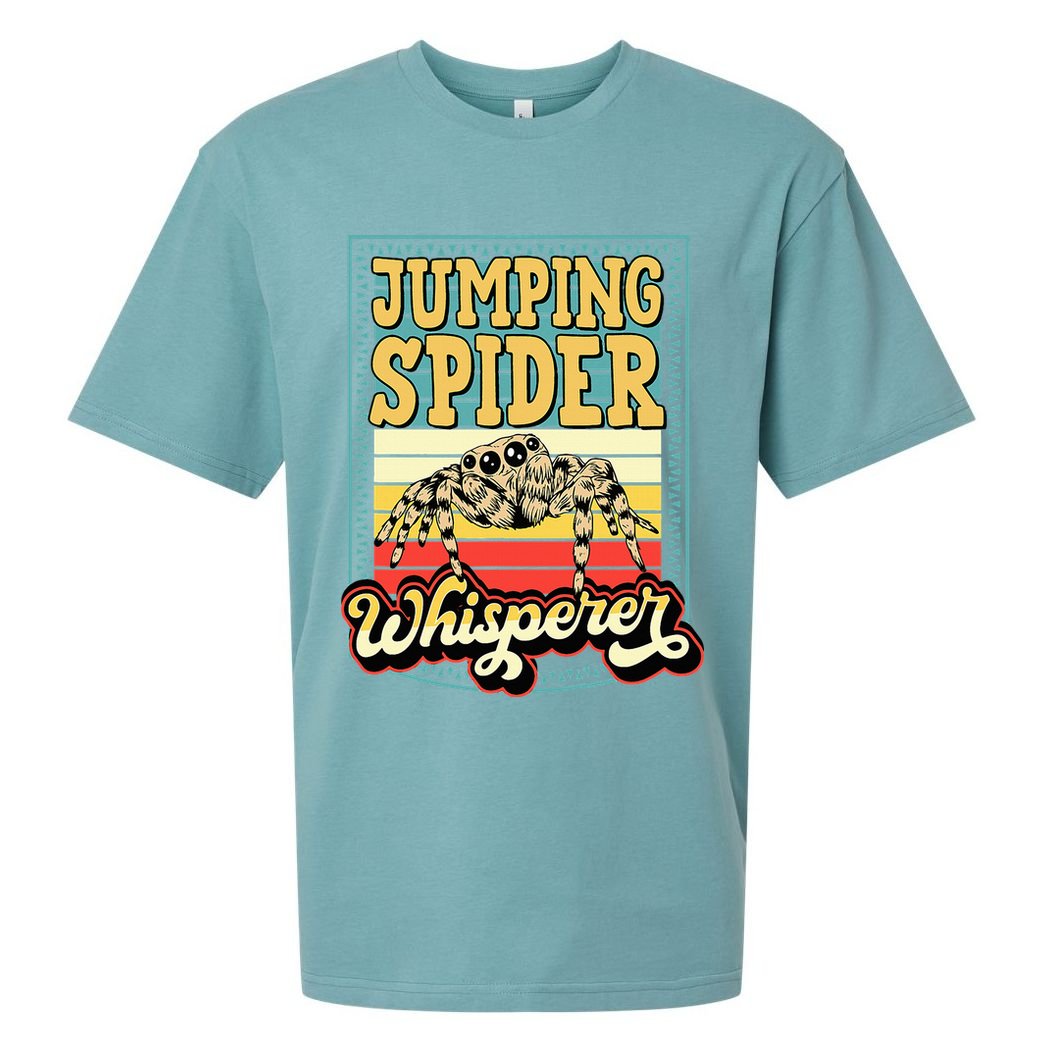 Jumping Spider Whisperer Funny Pet Jumping Spider Meme Sueded Cloud Jersey T-Shirt
