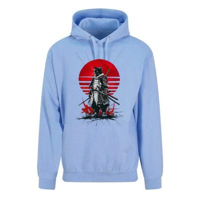 Japanese Samurai Warrior Cat Aesthetic Ninja Unisex Surf Hoodie