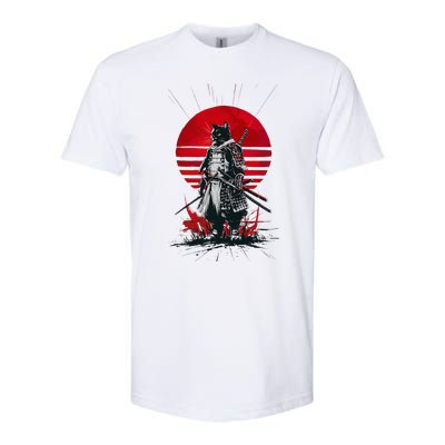 Japanese Samurai Warrior Cat Aesthetic Ninja Softstyle® CVC T-Shirt