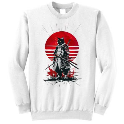 Japanese Samurai Warrior Cat Aesthetic Ninja Sweatshirt