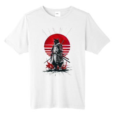 Japanese Samurai Warrior Cat Aesthetic Ninja Tall Fusion ChromaSoft Performance T-Shirt