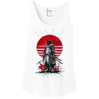 Japanese Samurai Warrior Cat Aesthetic Ninja Ladies Essential Tank