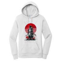 Japanese Samurai Warrior Cat Aesthetic Ninja Women's Pullover Hoodie