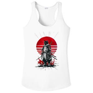 Japanese Samurai Warrior Cat Aesthetic Ninja Ladies PosiCharge Competitor Racerback Tank