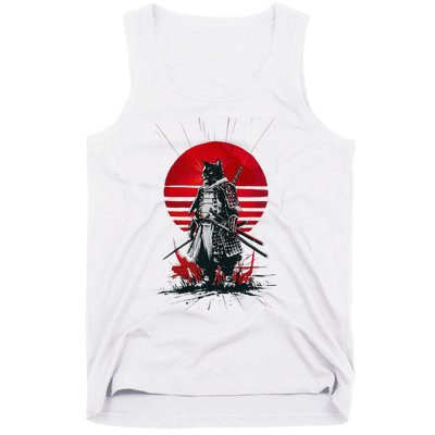 Japanese Samurai Warrior Cat Aesthetic Ninja Tank Top