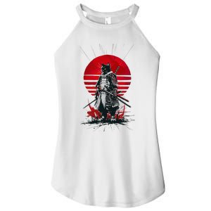 Japanese Samurai Warrior Cat Aesthetic Ninja Women's Perfect Tri Rocker Tank