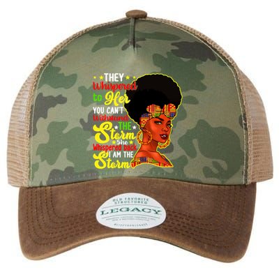 Juneteenth She Whispered Back I Am The Storm Black History Gift Legacy Tie Dye Trucker Hat