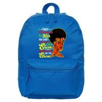 Juneteenth She Whispered Back I Am The Storm Black History Gift 16 in Basic Backpack