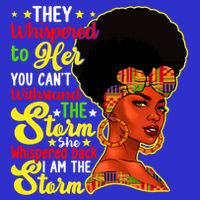 Juneteenth She Whispered Back I Am The Storm Black History Gift 16 in Basic Backpack