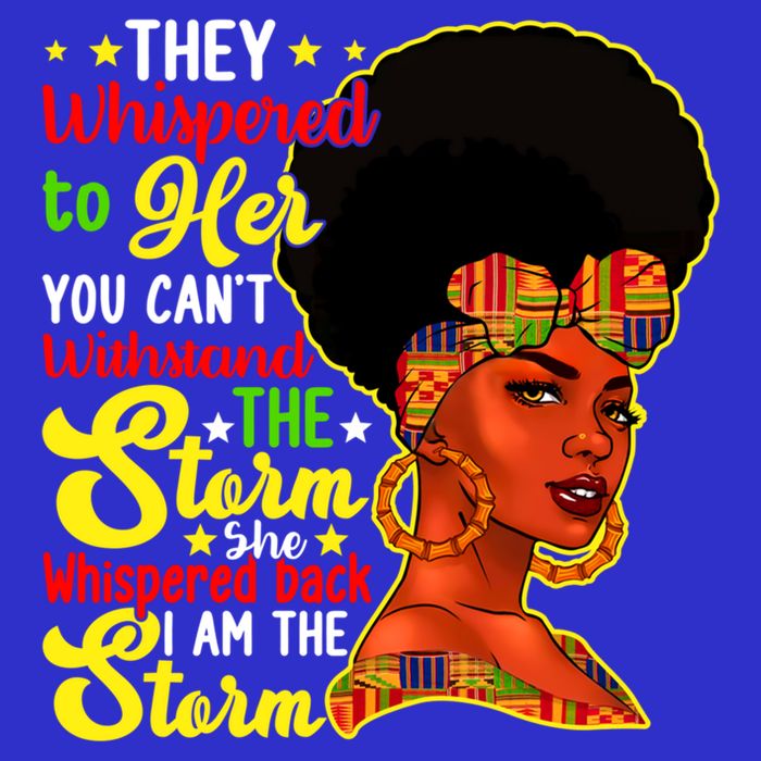 Juneteenth She Whispered Back I Am The Storm Black History Gift 16 in Basic Backpack