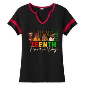 Juneteenth Shirts Women Men Black Power Black Freedom 1865 Ladies Halftime Notch Neck Tee