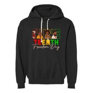 Juneteenth Shirts Women Men Black Power Black Freedom 1865 Garment-Dyed Fleece Hoodie