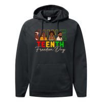 Juneteenth Shirts Women Men Black Power Black Freedom 1865 Performance Fleece Hoodie