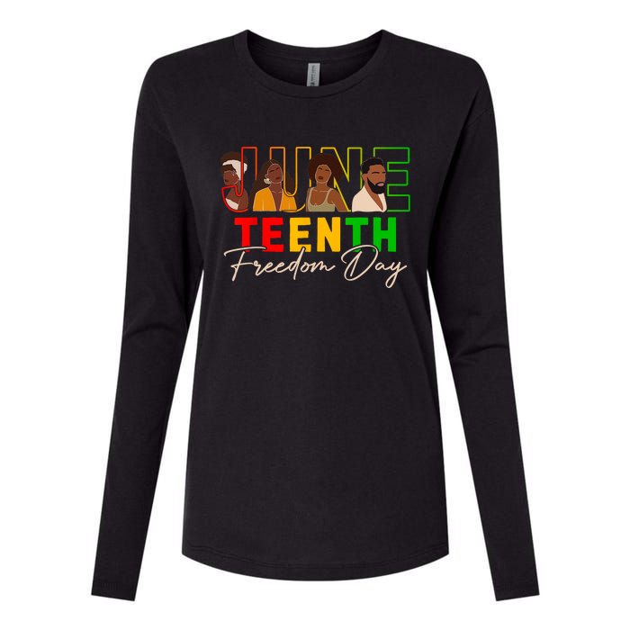 Juneteenth Shirts Women Men Black Power Black Freedom 1865 Womens Cotton Relaxed Long Sleeve T-Shirt