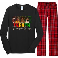 Juneteenth Shirts Women Men Black Power Black Freedom 1865 Long Sleeve Pajama Set