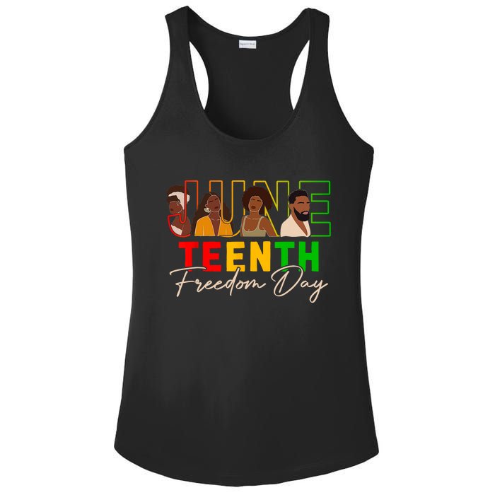 Juneteenth Shirts Women Men Black Power Black Freedom 1865 Ladies PosiCharge Competitor Racerback Tank