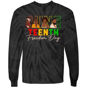 Juneteenth Shirts Women Men Black Power Black Freedom 1865 Tie-Dye Long Sleeve Shirt