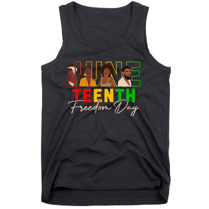 Juneteenth Shirts Women Men Black Power Black Freedom 1865 Tank Top