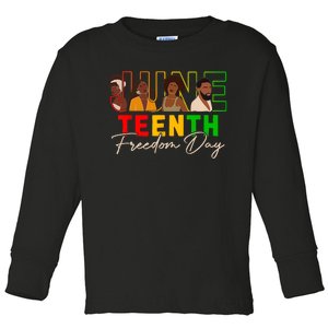 Juneteenth Shirts Women Men Black Power Black Freedom 1865 Toddler Long Sleeve Shirt