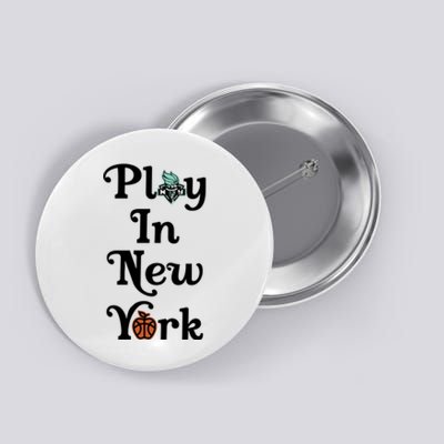 Jason Sudeikis Wearing Play In New York Button