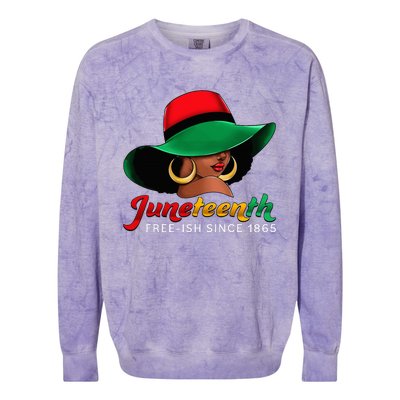 Juneteenth Shirts Women Celebrating Black Freedom Day 1865 Colorblast Crewneck Sweatshirt