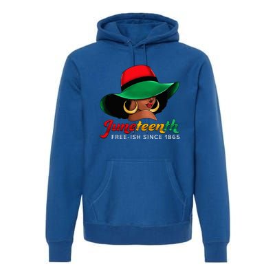 Juneteenth Shirts Women Celebrating Black Freedom Day 1865 Premium Hoodie